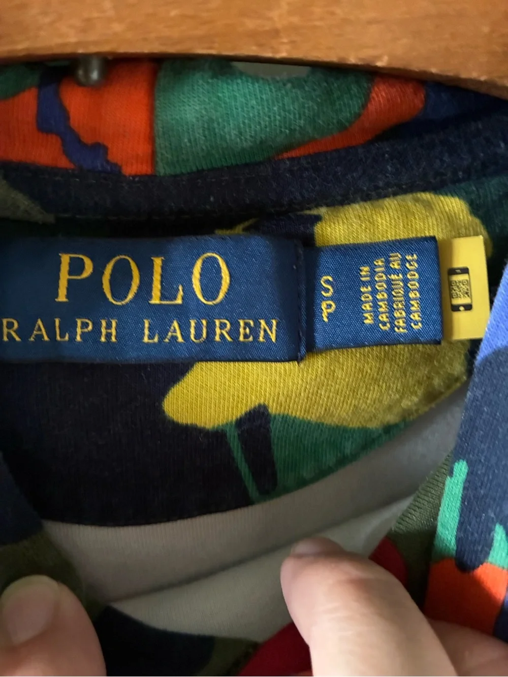 Polo Ralph Lauren Polo Player Camo Hoodie sz S euc